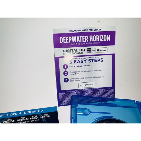 Deepwater Horizon Blu-ray + DVD + Digital HD Mark Wahlberg Kurt Russell GUC - Picture 5 of 11
